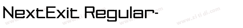 NextExit Regular字体转换